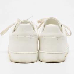 Louis Vuitton White Leather Frontrow Sneakers  Size 37