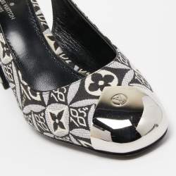 Louis Vuitton Monochrome 1854 Monogram Canvas Slingback Pumps Size 36