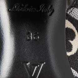 Louis Vuitton Monochrome 1854 Monogram Canvas Slingback Pumps Size 36