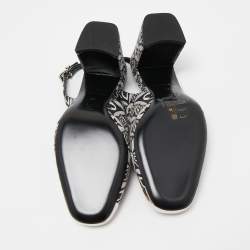 Louis Vuitton Monochrome 1854 Monogram Canvas Slingback Pumps Size 36