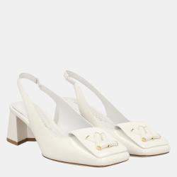 مملوكة مسبقًا Louis Vuitton  Women's Leather Heels - White - EU 37.5