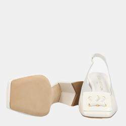 مملوكة مسبقًا Louis Vuitton  Women's Leather Heels - White - EU 37.5