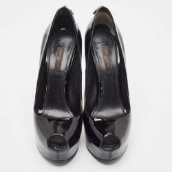 Louis Vuitton Black Patent Leather Oh Really! Pumps Size 37.5