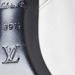 Louis Vuitton White Patent Leather Insider Slingback Pump Size 39.5