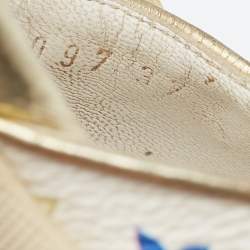 Louis Vuitton White Multicolore Monogram Canvas Slide Sandals Size 37