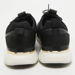 Louis Vuitton Black Mesh and Leather Aftergame Sneakers Size 40