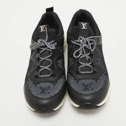 Louis Vuitton Black Mesh and Leather Aftergame Sneakers Size 40