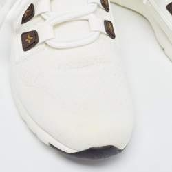 Louis Vuitton White Knit Fabric Aftergame Low Top Sneakers Size 39