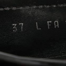 Pre Owned Louis Vuitton Two Tone Patent Oxford Loafers Size 37