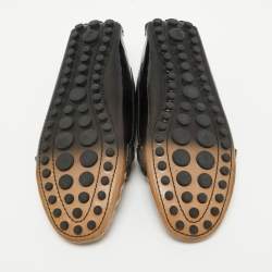 Pre Owned Louis Vuitton Two Tone Patent Oxford Loafers Size 37