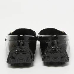 Pre Owned Louis Vuitton Two Tone Patent Oxford Loafers Size 37