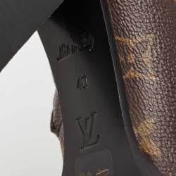 Louis Vuitton Brown Monogram  Canvas and Patent Leather Star Trail Ankle Boots Size 40