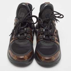 Louis Vuitton Black/Brown Nylon, Leather Archlight Sneakers Size 40