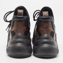 Louis Vuitton Black/Brown Nylon, Leather Archlight Sneakers Size 40