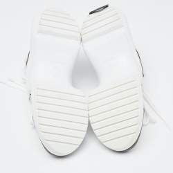 Pre Owned Louis Vuitton White Nylon and Monogram Canvas Archlight Sneakers Size 35