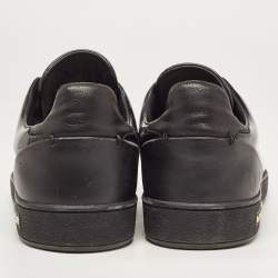 Louis Vuitton Black Patent and Leather Frontrow Sneakers Size 41