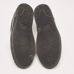 Louis Vuitton Black Patent and Leather Frontrow Sneakers Size 41