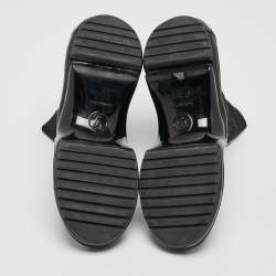 Louis Vuitton Black Knit Fabric Archlight High Top Sneakers Size 38