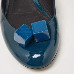 Louis Vuitton Two Tone Patent Dice Ballet Flats Size 35.5