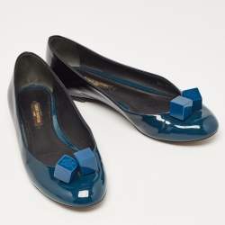 Louis Vuitton Two Tone Patent Dice Ballet Flats Size 35.5