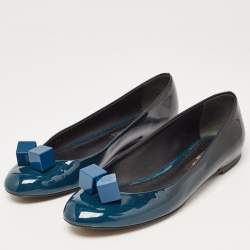 Louis Vuitton Two Tone Patent Dice Ballet Flats Size 35.5