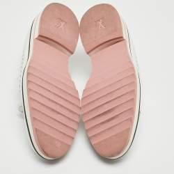 مملوكة مسبقًا Louis Vuitton White Leather Slip On Loafers Size 37