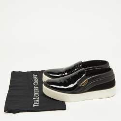 Louis Vuitton Black Patent and Leather Catwalk Sneakers Size 38.5