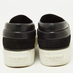 Louis Vuitton Black Patent and Leather Catwalk Sneakers Size 38.5