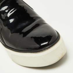 Louis Vuitton Black Patent and Leather Catwalk Sneakers Size 38.5