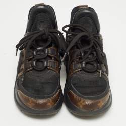 Louis Vuitton Brown Monogram Canvas and Mesh Archlight Sneakers Size 37.5