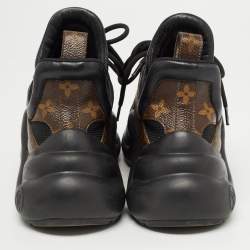 Louis Vuitton Brown Monogram Canvas and Mesh Archlight Sneakers Size 37.5