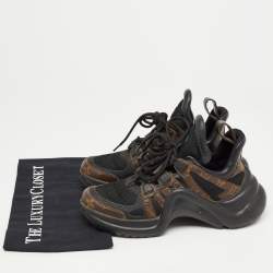 Louis Vuitton Brown Monogram Canvas and Mesh Archlight Sneakers Size 37.5