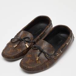 Pre Owned Louis Vuitton Monogram Canvas Gloria Flat Loafers Size 39