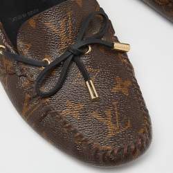 Pre Owned Louis Vuitton Monogram Canvas Gloria Flat Loafers Size 39