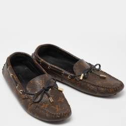 Pre Owned Louis Vuitton Monogram Canvas Gloria Flat Loafers Size 39