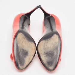 Pre Owned حذاء كعب عالي لوي فيتون بيتي جلد أسود لامع مقاس 36