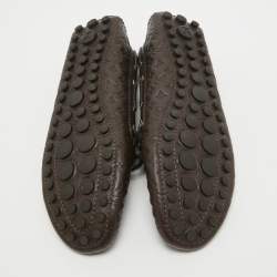 Pre Owned Louis Vuitton Brown Leather Gloria  Loafers Size 38.5