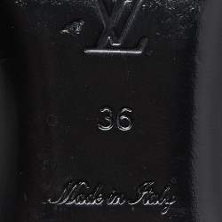 مملوكة مسبقًا Louis Vuitton Black Leather Upper Case Loafers Size 36
