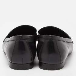 مملوكة مسبقًا Louis Vuitton Black Leather Upper Case Loafers Size 36