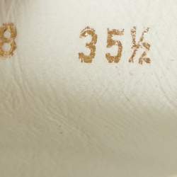 Louis Vuitton White/Brown Monogram Canvas and Leather Low Top Sneakers Size 35.5