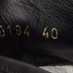 Louis Vuitton Black Leather and Suede Punchy Sneakers Size 40