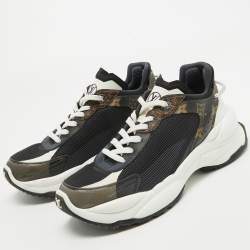 مملوكة مسبقًا Louis Vuitton Multicolor Mesh and Coated Canvas Low Top Sneakers Size 39