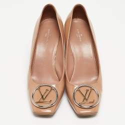 Louis Vuitton Beige Patent Leather Madeleine Pumps Size 39