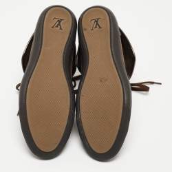Louis Vuitton Brown Monogram Canvas and  Leather Brea Sneakers Size 38.5