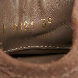 Louis Vuitton Brown Suede Fringe Details High Sneakers Size 39