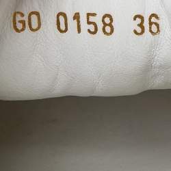 Louis Vuitton White Mesh, Leather and Monogram Canvas Run Away Sneakers Size 36