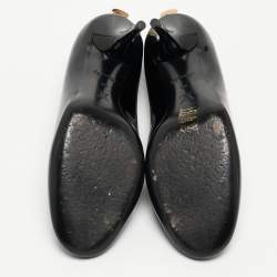 Pre Owned Louis Vuitton Black  Patent Lock It  Pumps Size 38