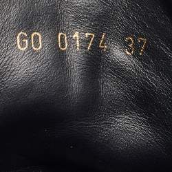 Louis Vuitton Black Leather and Monogram Suede Cliff Wedge Sneakers Size 37