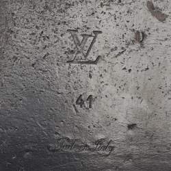 Louis Vuitton Brown Monogram Canvas Lock It  Flat Slides Size 41