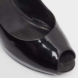 Louis Vuitton Black Patent Leather Oh Really! Pumps Size 38.5